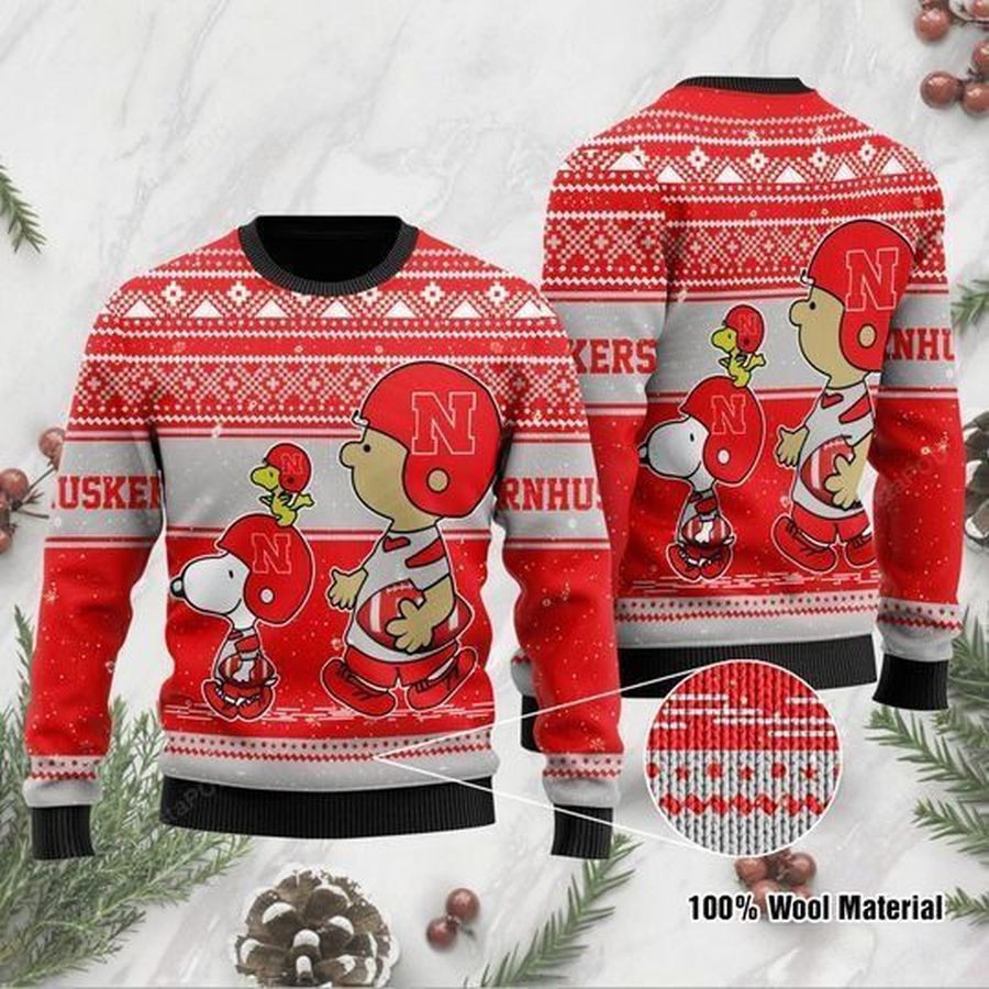 Nebraska Cornhuskers Ugly Christmas Sweater All Over Print Sweatshirt Ugly