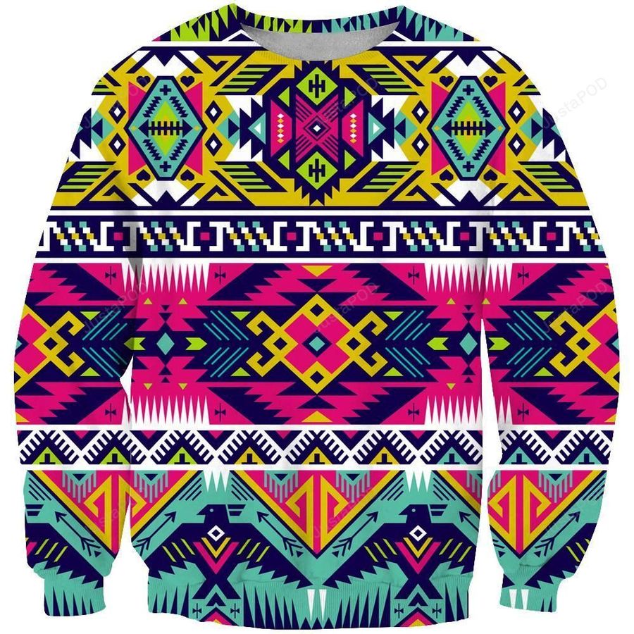Neon Colors Pattern Ugly Christmas Sweater, All Over Print Sweatshirt, Ugly Sweater, Christmas Sweaters, Hoodie, Sweater