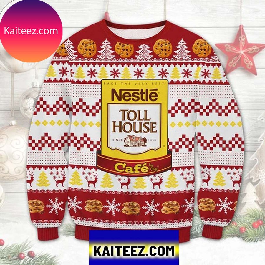 Nestle Toll House Cafe 3D Christmas Ugly Sweater