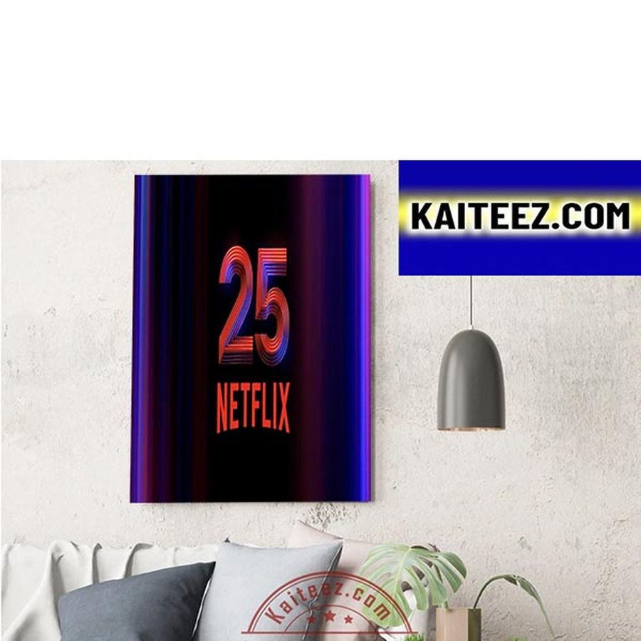 Netflix Celebrates 25th Anniversary ArtDecor Poster Canvas