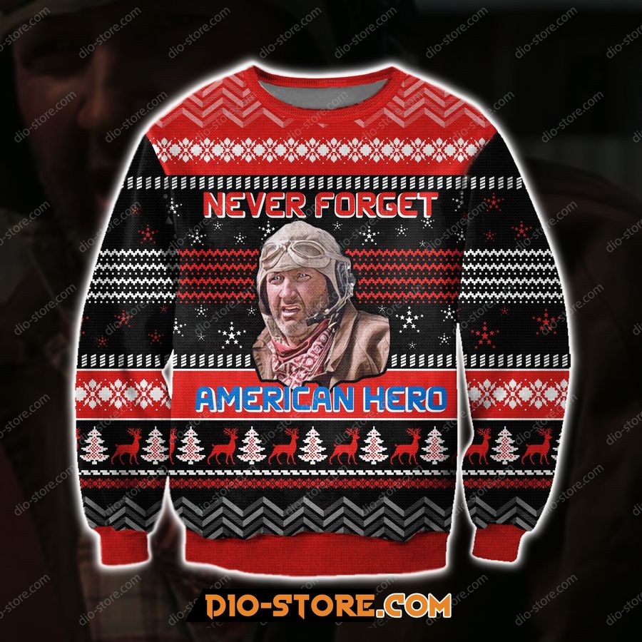 Never Forget American Hero Knitting Pattern For Unisex Ugly Christmas Sweater, Sweatshirt, Ugly Sweater, Christmas Sweaters, Hoodie, Sweater