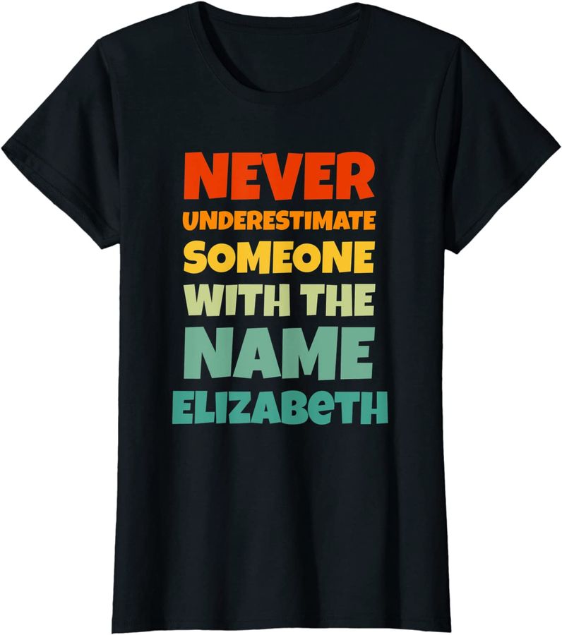 Never Underestimate Elizabeth Funny Name Elizabeth