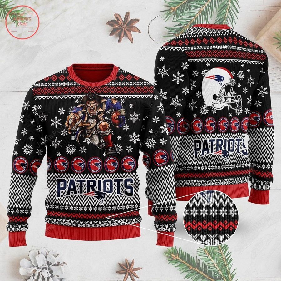 New England Patriots Ugly Christmas Sweater All Over Print Sweatshirt