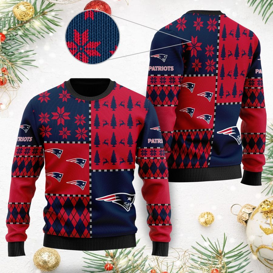 New England Patriots Ugly Christmas Sweaters Best Christmas Gift For