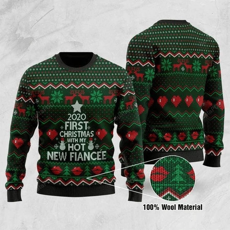 New Fiancee Ugly Christmas Sweater All Over Print Sweatshirt Ugly