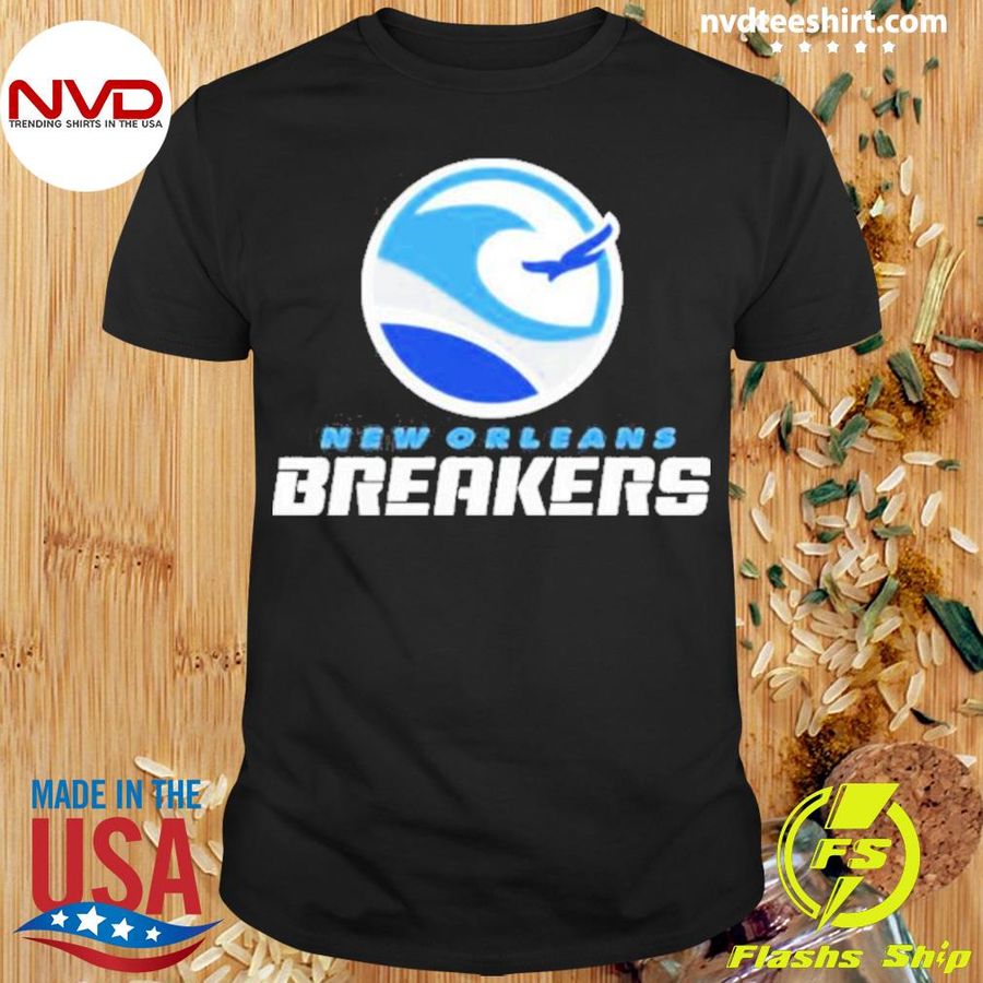 New Orleans Breakers Merch Usfl New Orleans Breakers Logo Shirt