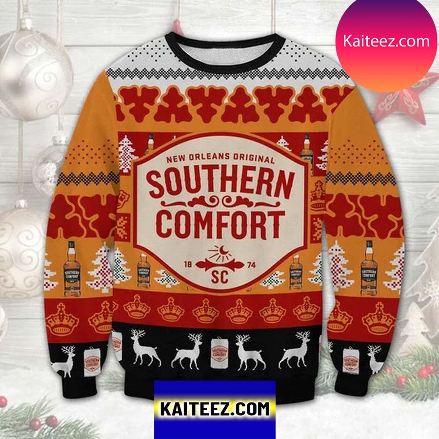 New Orleans Original Southern Comfort 3D Christmas Ugly Sweater