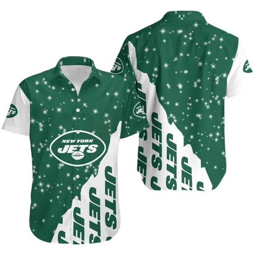 New York Jets Bling Bling Hawaiian Shirt