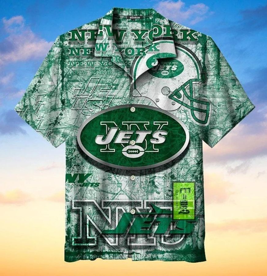 New York Jets Retro Hawaiian Shirt