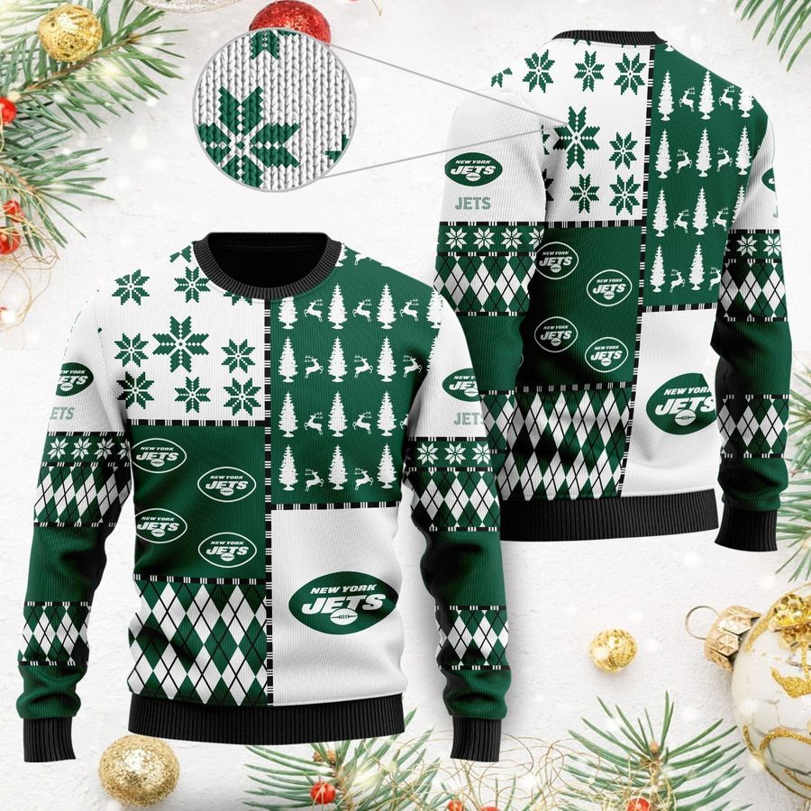 New York Jets Ugly Christmas Sweaters Best Christmas Gift Ugly