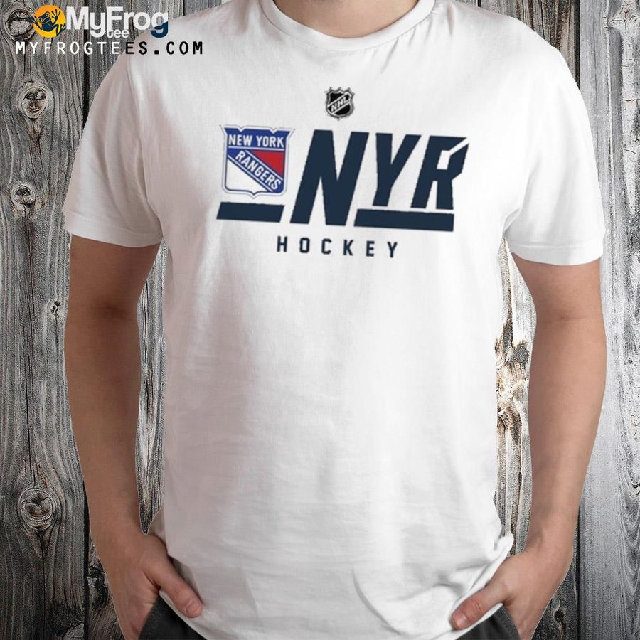New york rangers nyr hockey pro core secondary logo shirt