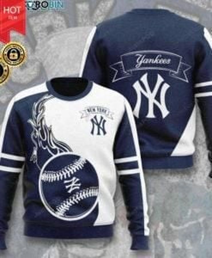 New York Yankees Ugly Christmas Sweater, All Over Print Sweatshirt, Ugly Sweater, Christmas Sweaters, Hoodie, Sweater