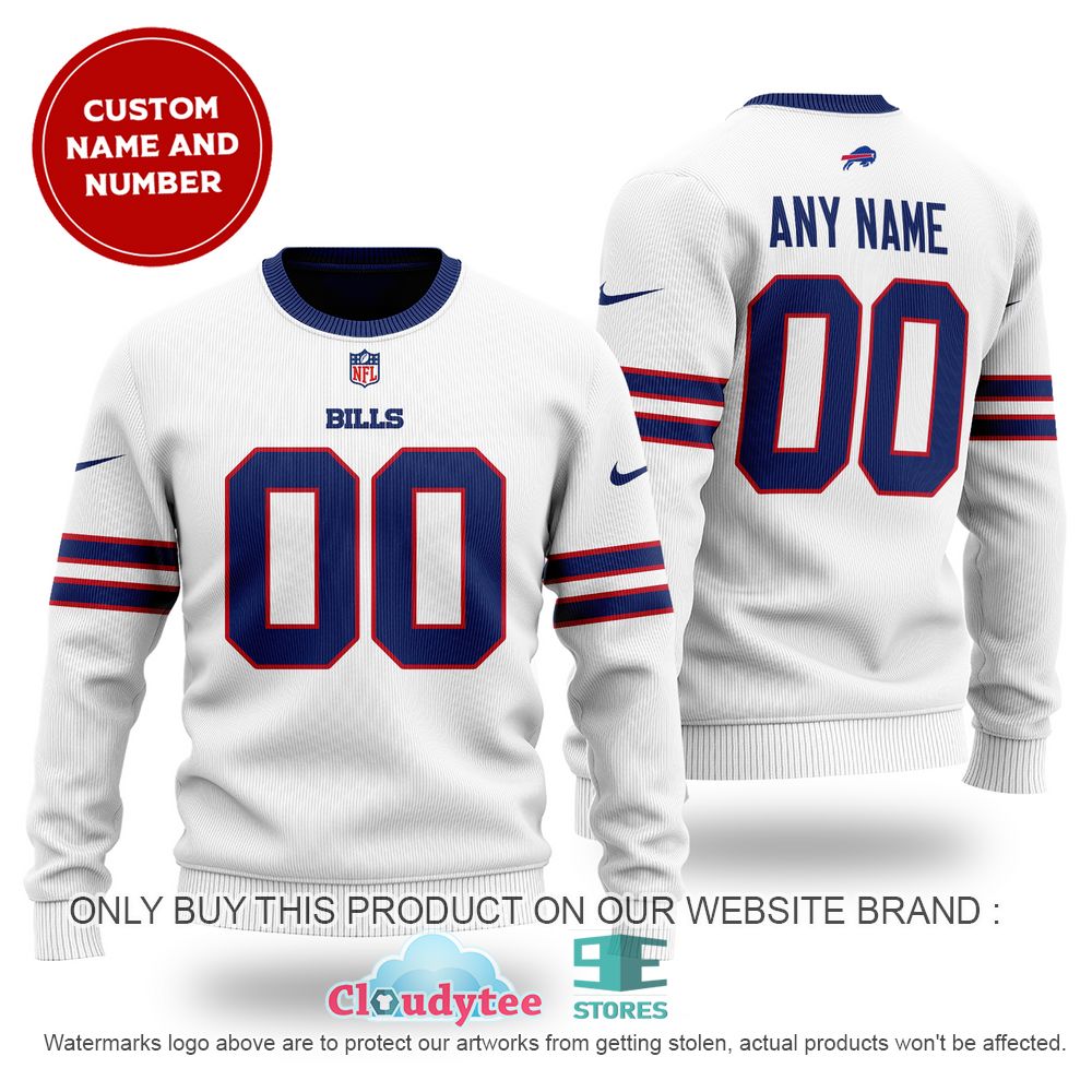 NFL Buffalo Bills Personalized White Ugly Sweater – LIMITED EDITION