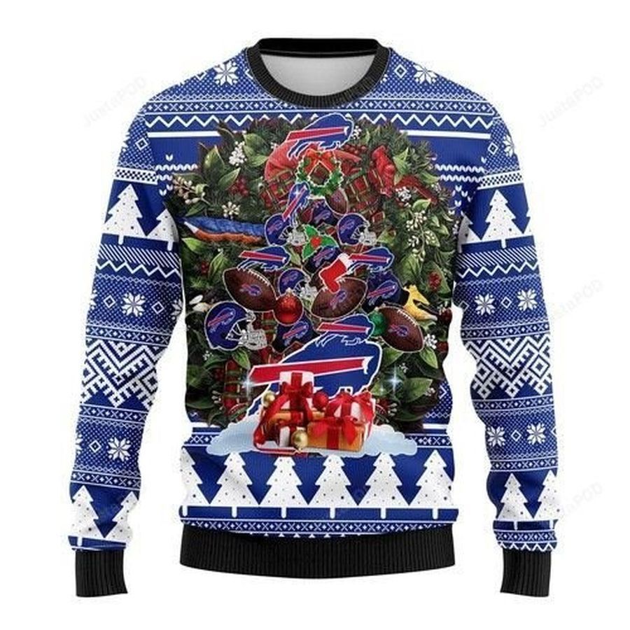 Nfl Buffalo Bills Tree Christmas Ugly Christmas Sweater All Over