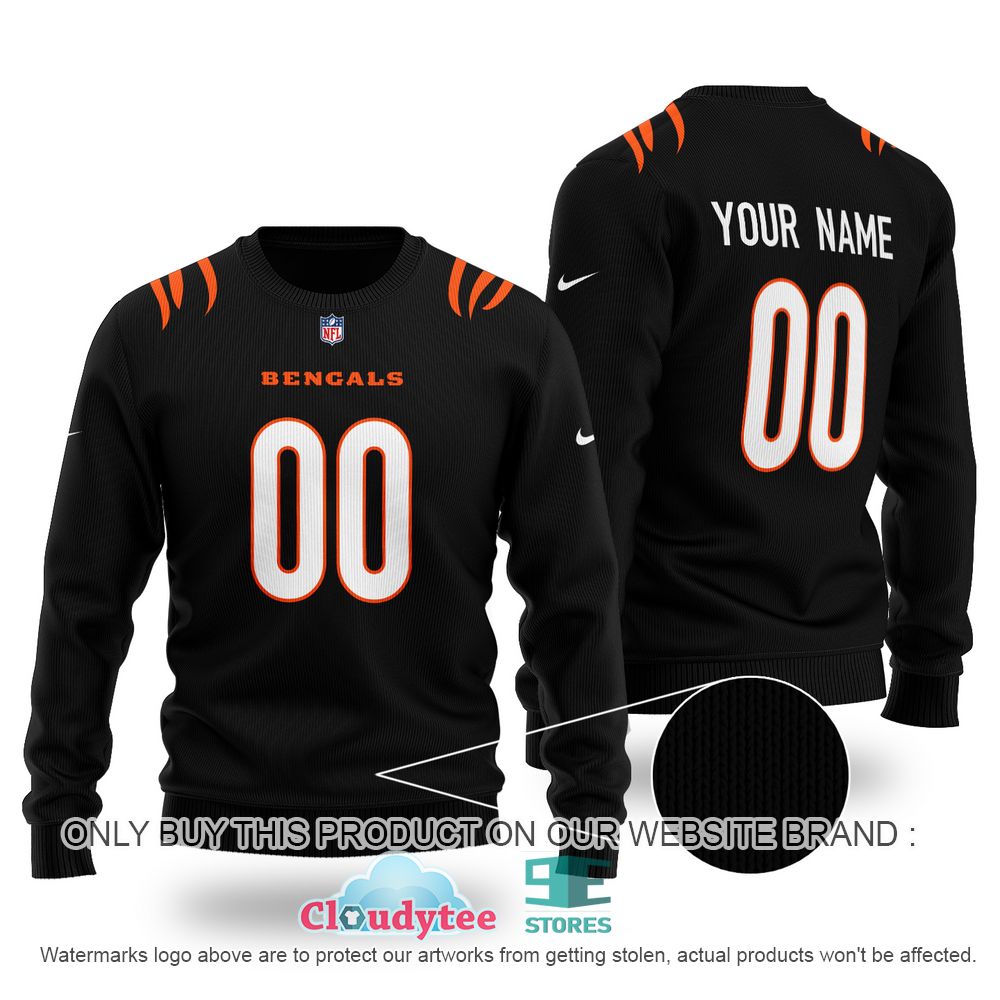NFL Cincinnati Bengals Personalized Black Ugly Sweater – LIMITED EDITION