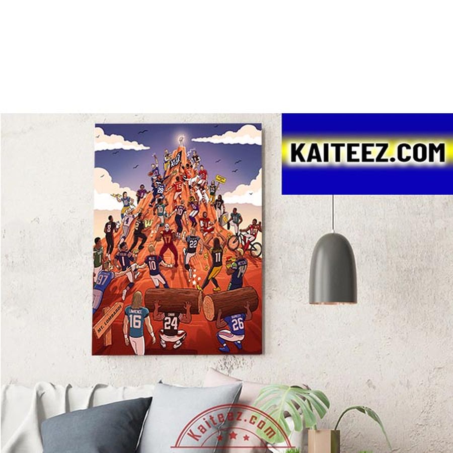 NFL Kickoff The Race To The Top Begins Decorations Poster Canvas