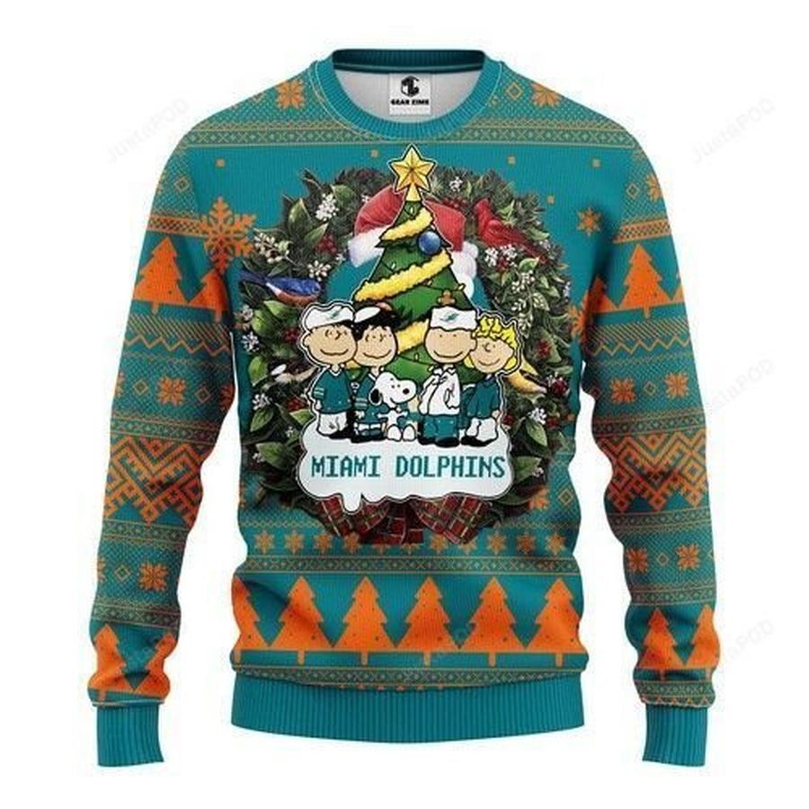 Nfl Miami Dolphins Christmas Ugly Christmas Sweater All Over Print