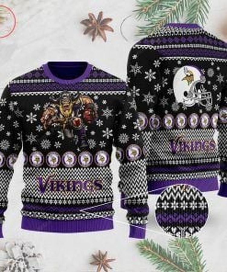 NFL Minnesota Vikings Ugly Christmas Sweater, All Over Print Sweatshirt, Ugly Sweater, Christmas Sweaters, Hoodie, Sweater