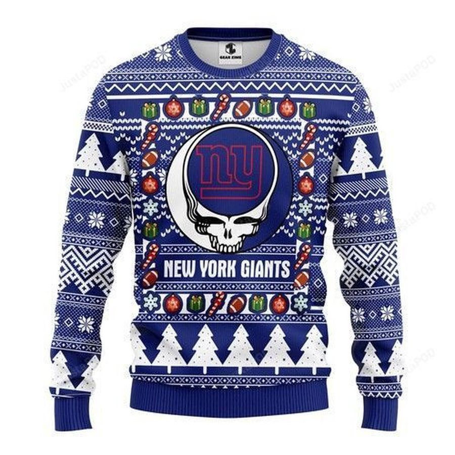 Nfl New York Giants Grateful Dead Ugly Christmas Sweater All