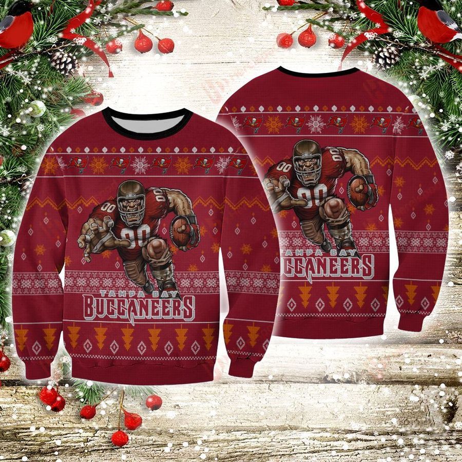 NFL Tampa Bay Buccaneers player rushing Sweatshirt and Ugly Sweater
