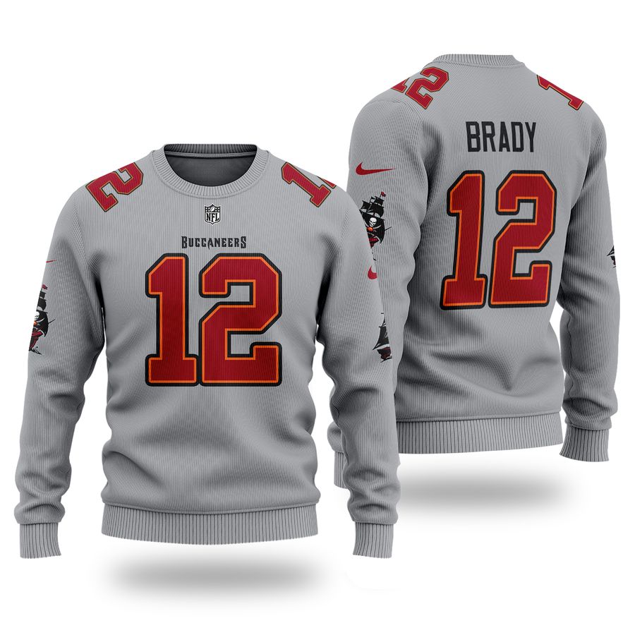 NFL TAMPA BAY BUCCANEERS Tom Brady 12 Sweater