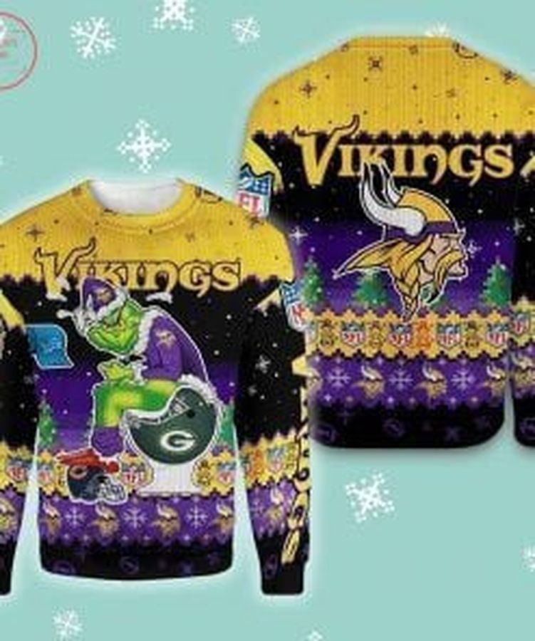 NFL Vikings Minnesota Ugly Christmas Sweater All Over Print Sweatshirt