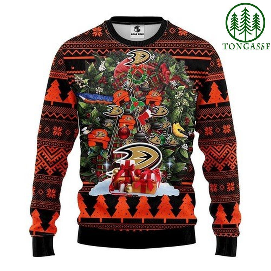 Nhl Anaheim Ducks Tree Christmas Ugly Sweater