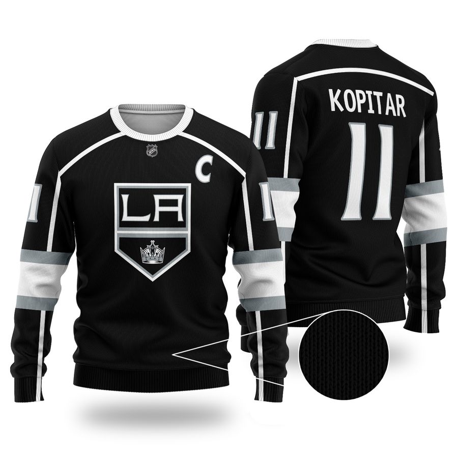 NHL LOS ANGELES KINGS Kopitar 11 white wool sweater