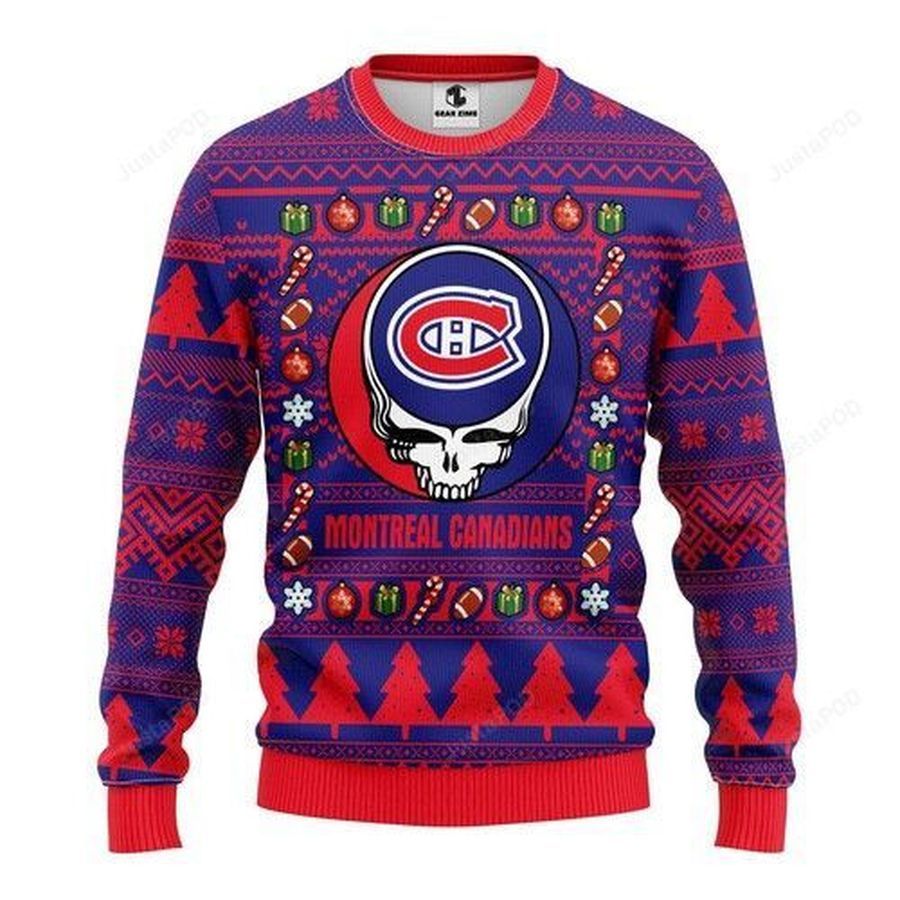 Nhl Montreal Canadiens Ugly Christmas Sweater All Over Print Sweatshirt