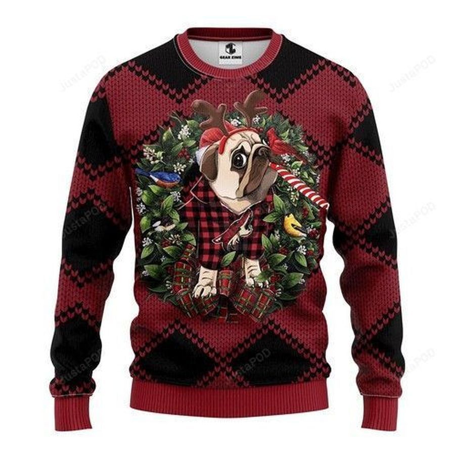 Nhl Phoenix Coyotes Pug Dog Ugly Christmas Sweater All Over