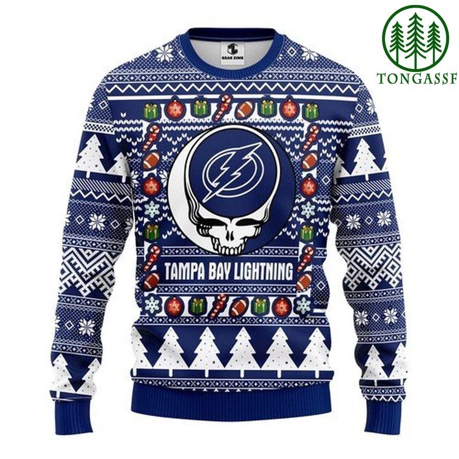 Nhl Tampa Bay Lightning Grateful Dead Christmas Ugly Sweater