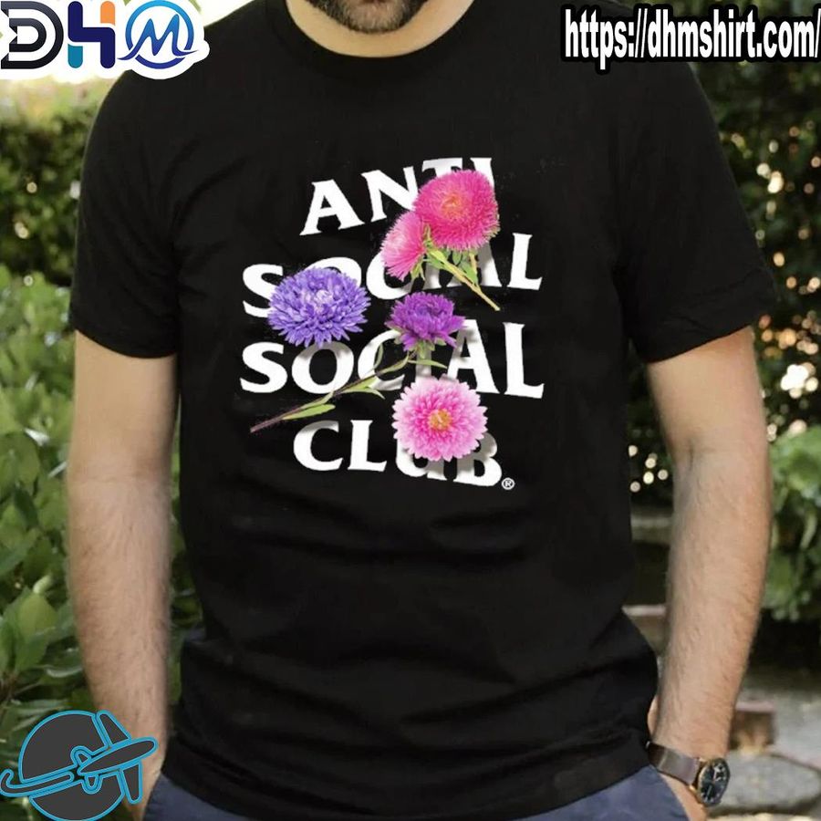 Nice antI social social club broken vase shirt