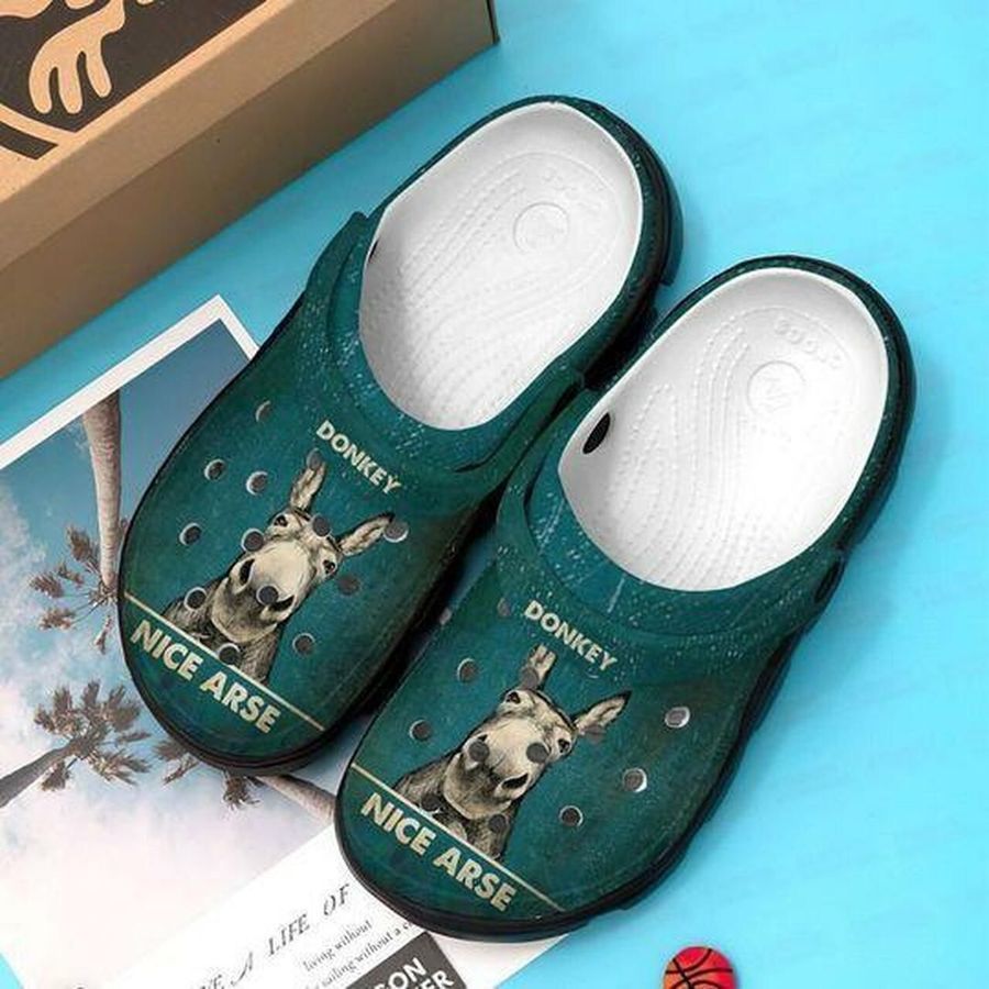 Nice Arse Donkey Personalized  202 Gift For Lover Rubber Crocs Crocband Clogs, Comfy Footwear