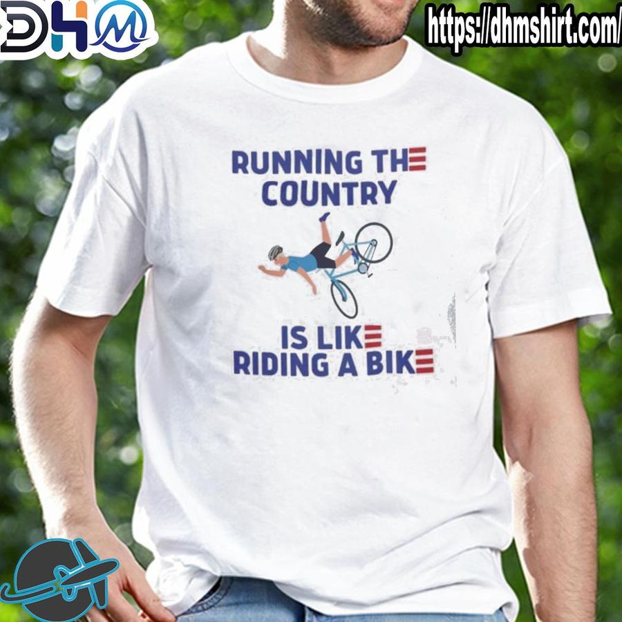 Nice biden bike bicycle running the country Biden falling off bike shirt