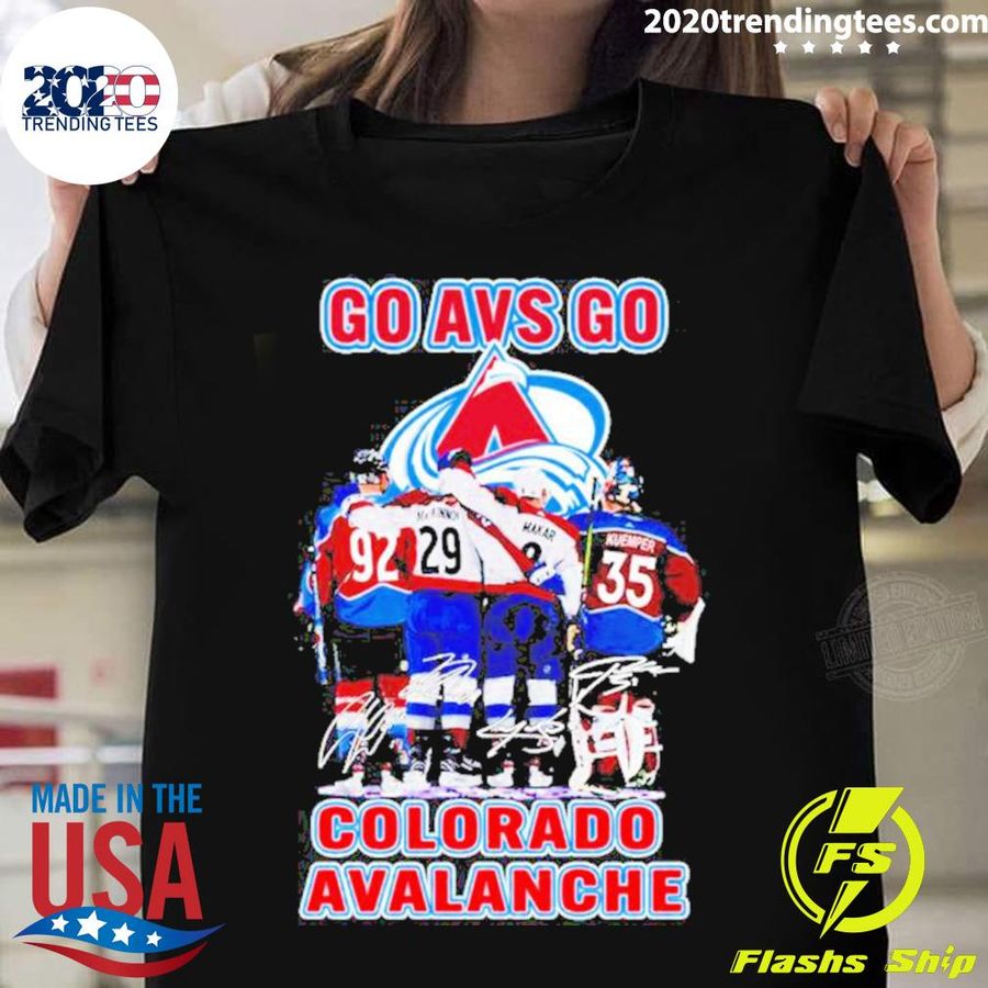 Nice go Avs Go Colorado Avalanche Players Signatures T-shirt