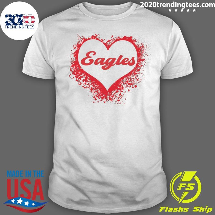 Nice heart School Spirit Eagles T-shirt