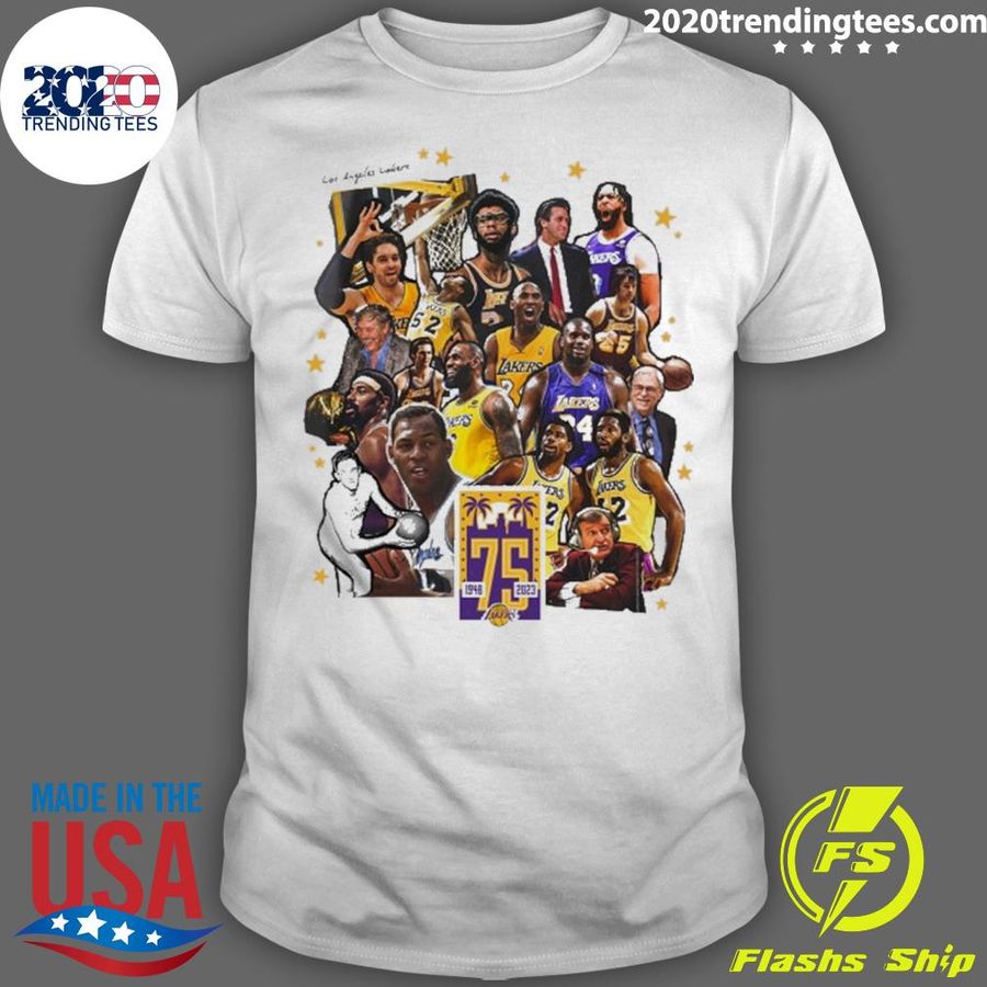 Nice los Angeles Lakers 75Th Anniversary T-shirt
