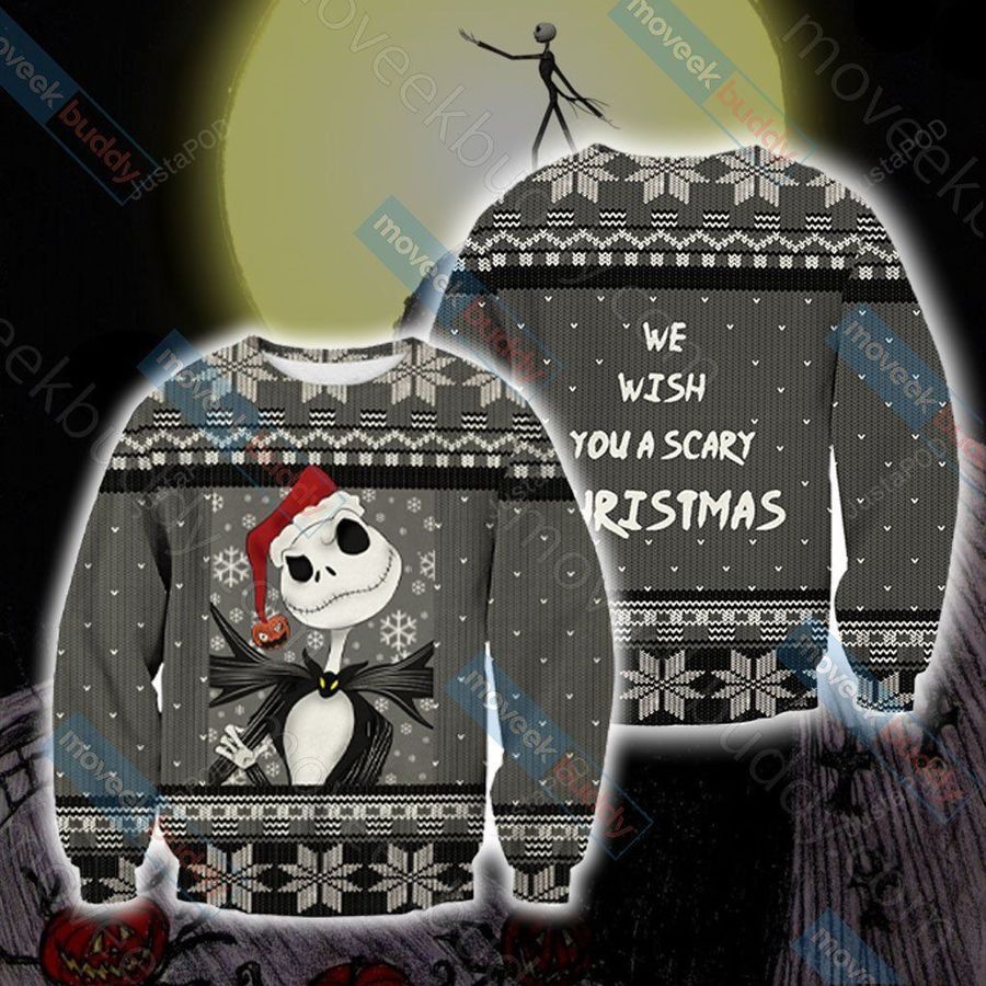 Nightmare Before Christmas Ugly Christmas Sweater All Over Print Sweatshirt