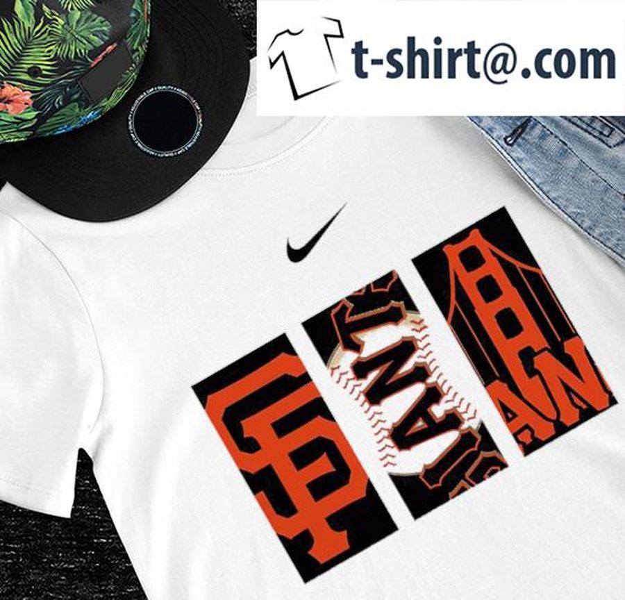 Nike San Francisco Giants 3-Peat team logo shirt