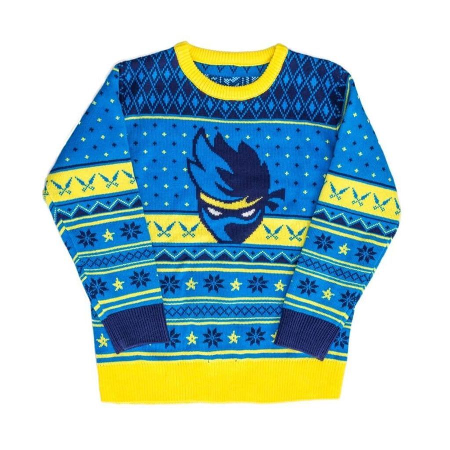 Ninja Ugly Christmas Sweater All Over Print Sweatshirt Ugly Sweater