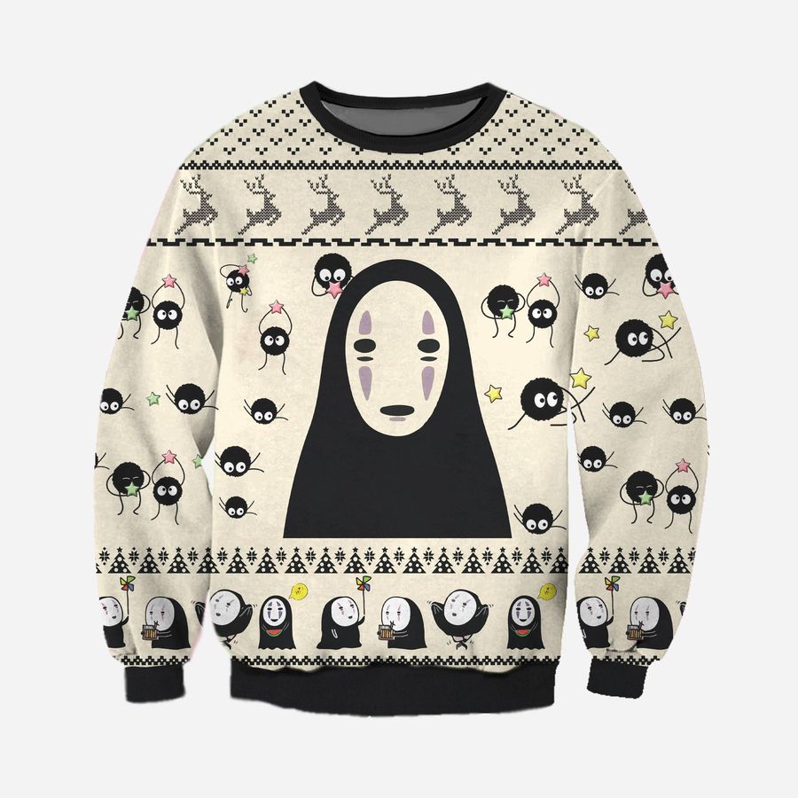 No- Face Ugly Christmas Sweater, All Over Print Sweatshirt, Ugly Sweater, Christmas Sweaters, Hoodie, Sweater