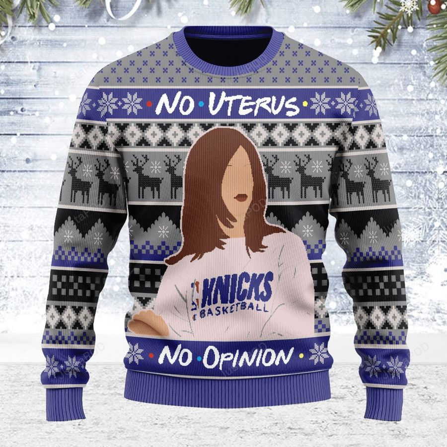 No Uterus No Opinion Ugly Christmas Sweater All Over Print