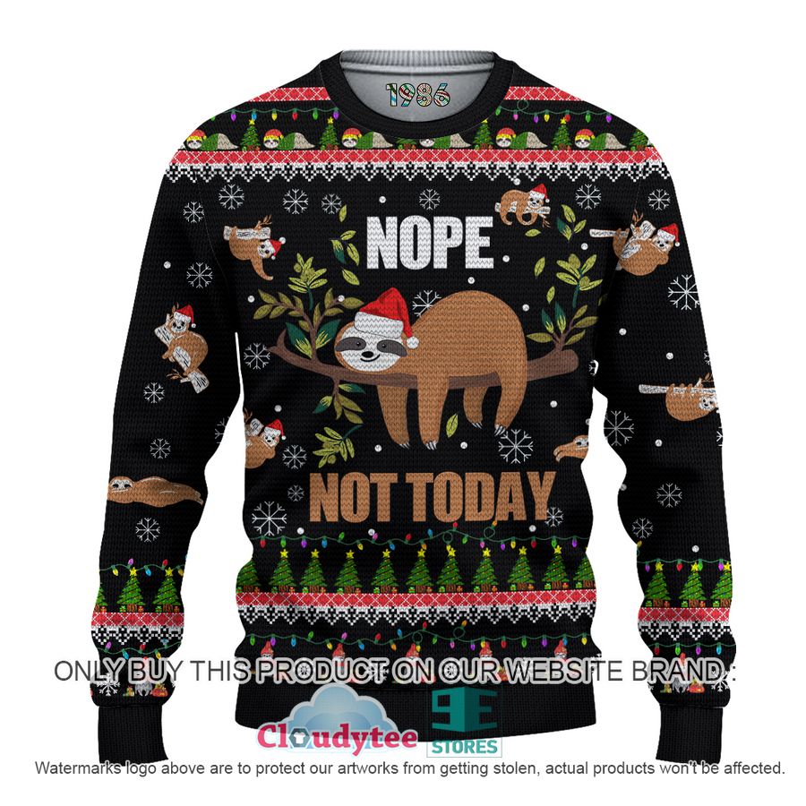 Nope Not Today Christmas All Over Printed Shirt, hoodie – LIMITED EDITION
