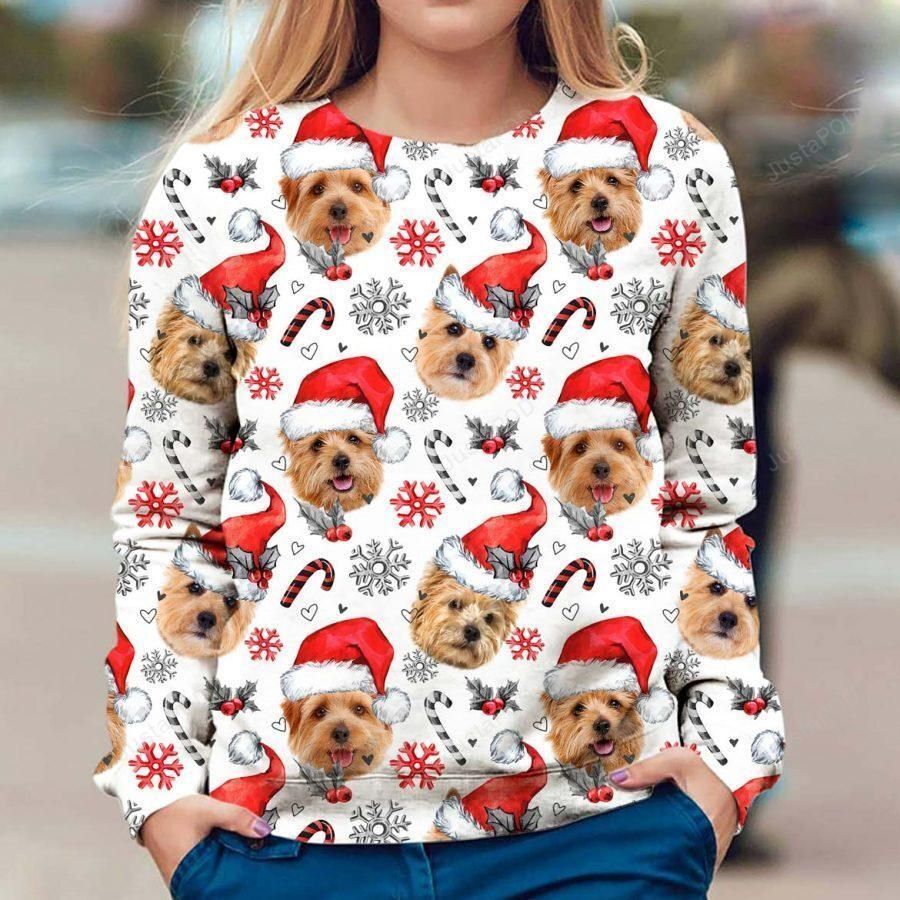 Norfolk Terrier Xmas Decor Ugly Christmas Sweater All Over Print
