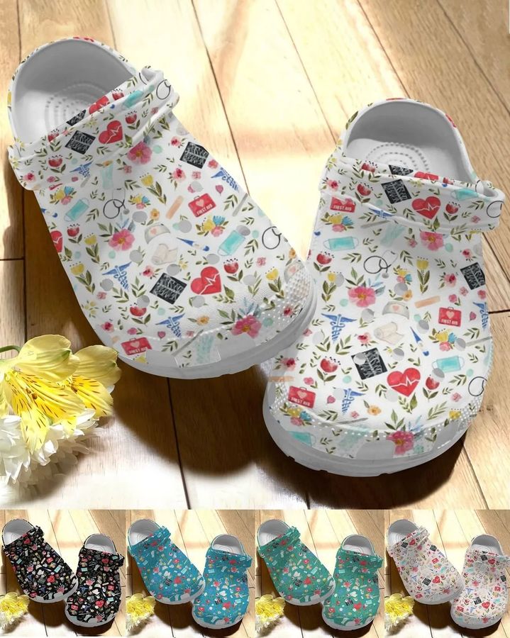 Nurse Dog Personalize Clog Custom Crocs Fashionstyle Comfortable For Women Men Kid Print 3D Love To Care 5 Colors