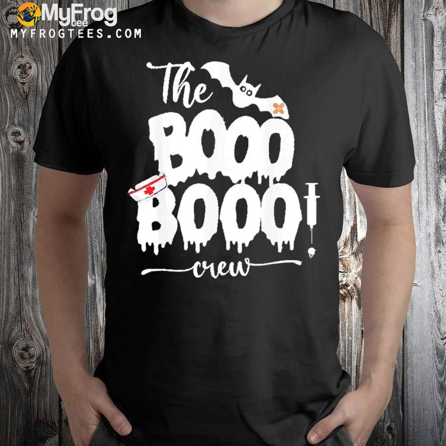 Nurse halloween ghost the booo booo bat crew shirt