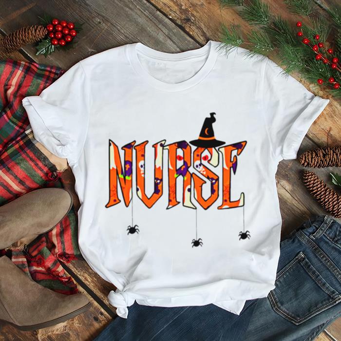 Nurse Nursing Cute Health Worker Halloween Pattern shirt