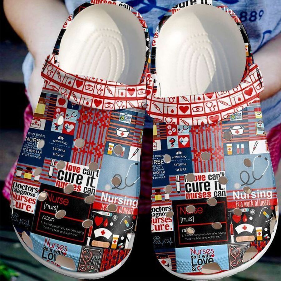 Nurse Pattern Sku 1684 Crocs Clog Shoes