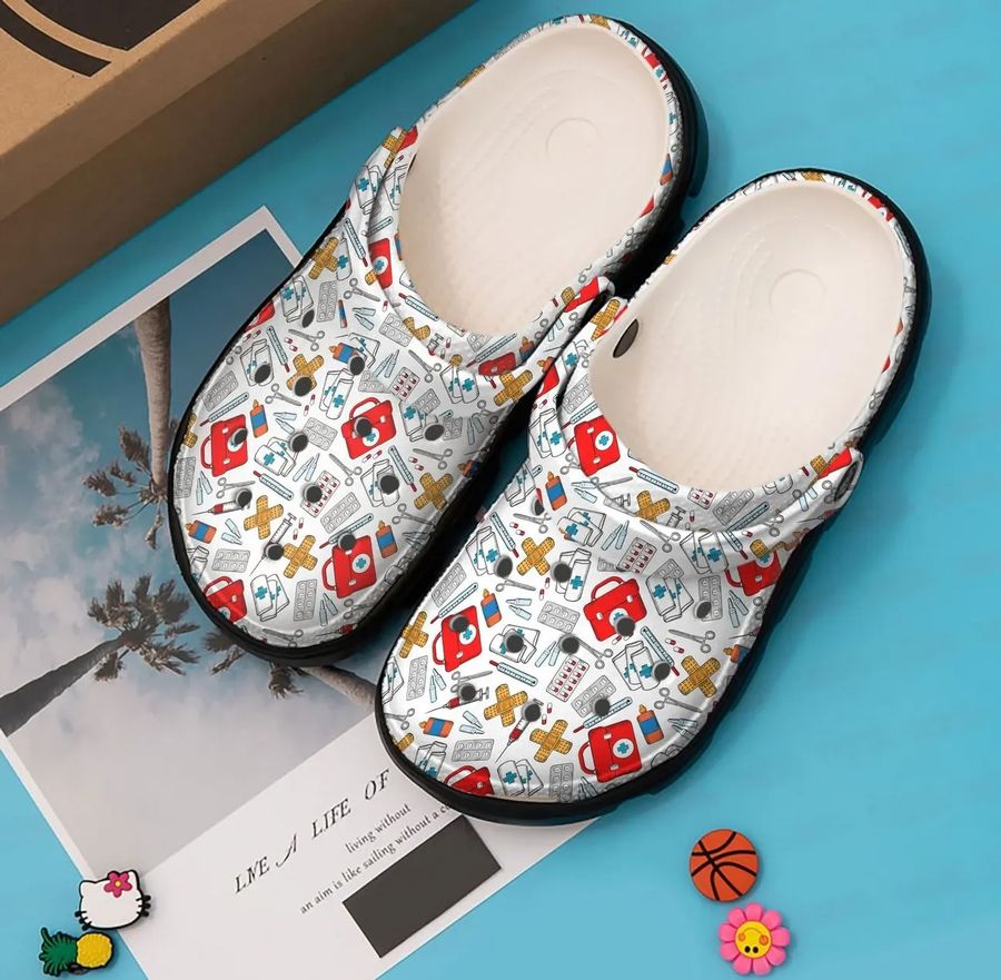 Nurse Personalized Clog Custom Crocs Comfortablefashion Style Comfortable For Women Men Kid Print 3D Nurse Pattern