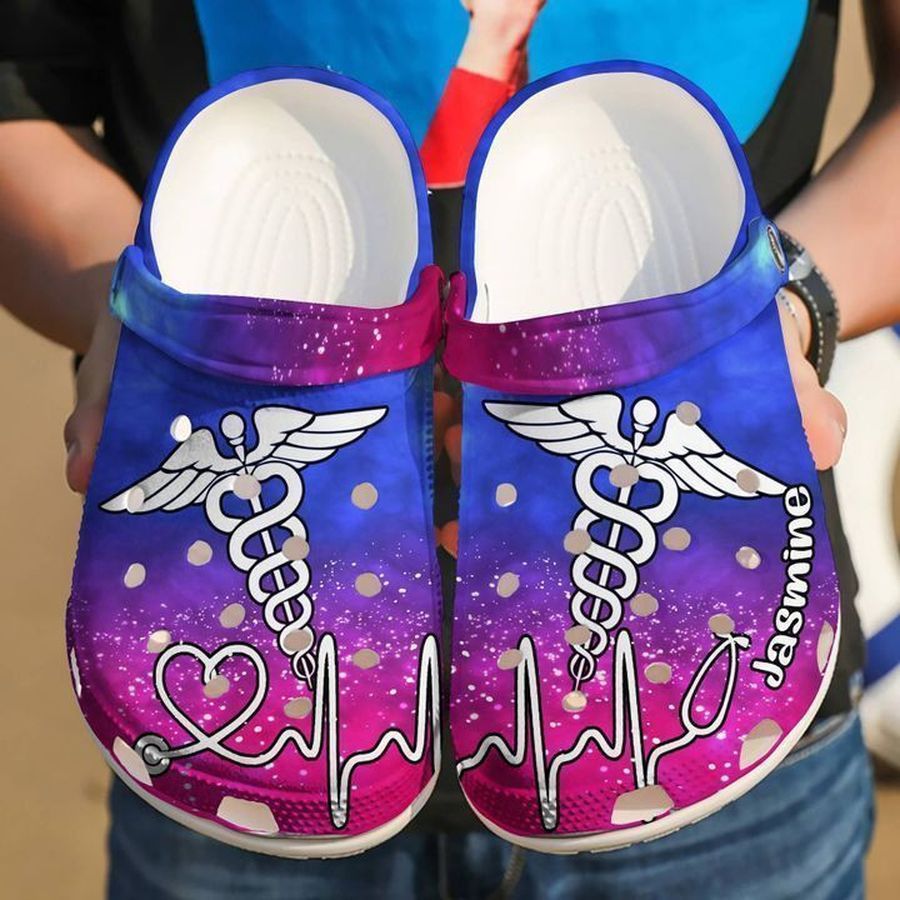 Nurse Personalized Symbol Gift For Fan Rubber Crocs Crocband Clogs Comfy Footwear Tl97